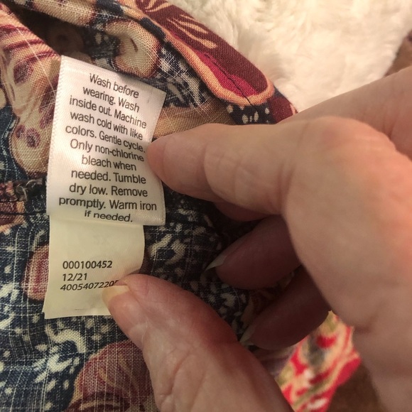 NWT Sonoma 2X Set of 2 Floral and Geometric Print Women's Tops Sleeveless - Picture 11 of 11